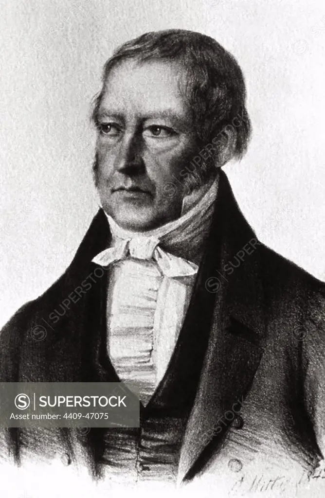 Georg Wilhelm Friedrich Hegel (1770-1831). German philosopher.