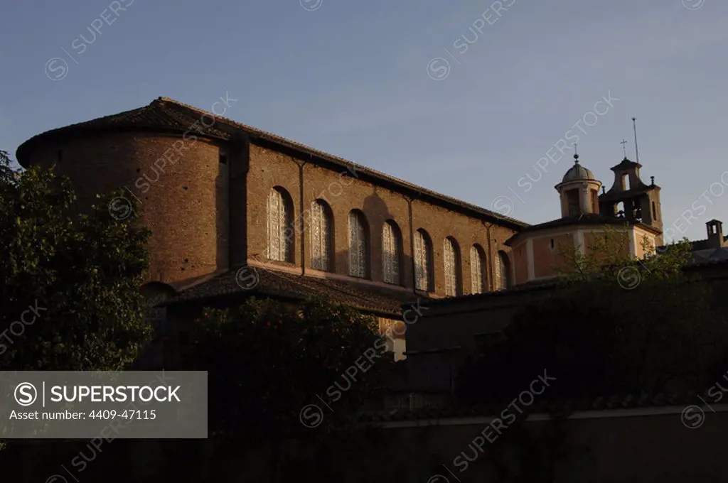 Italy. Rome. Basilica of Saint Sabina. Built by Peter of Illyria. 5th century. Exterior.