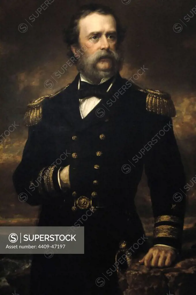Samuel Francis Du Pont (1803-1865). American naval officer. Portrait (1867-1868) by Daniel Huntington (1816-1906). National Portrait Gallery. Washington D.C. United States.