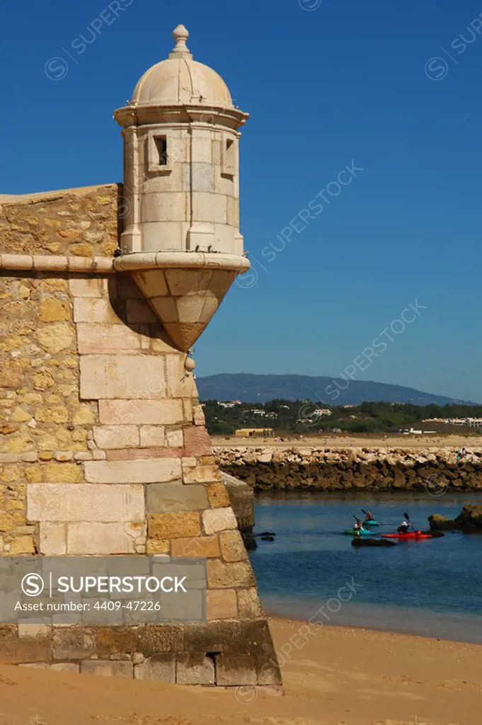 Portugal. Lagos. Ponta da Bandeira Fort (17th century). Algarve.
