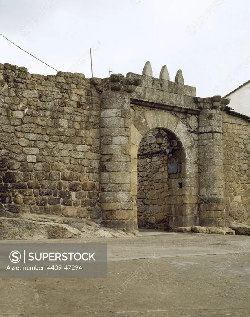 Spain. Galicia. Ribadavia. Entrance to the Jewish quarter.