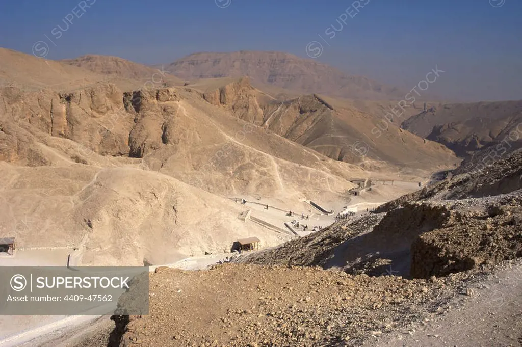 Egypt. Valley of the Kings. New Kingdom. Panorama.