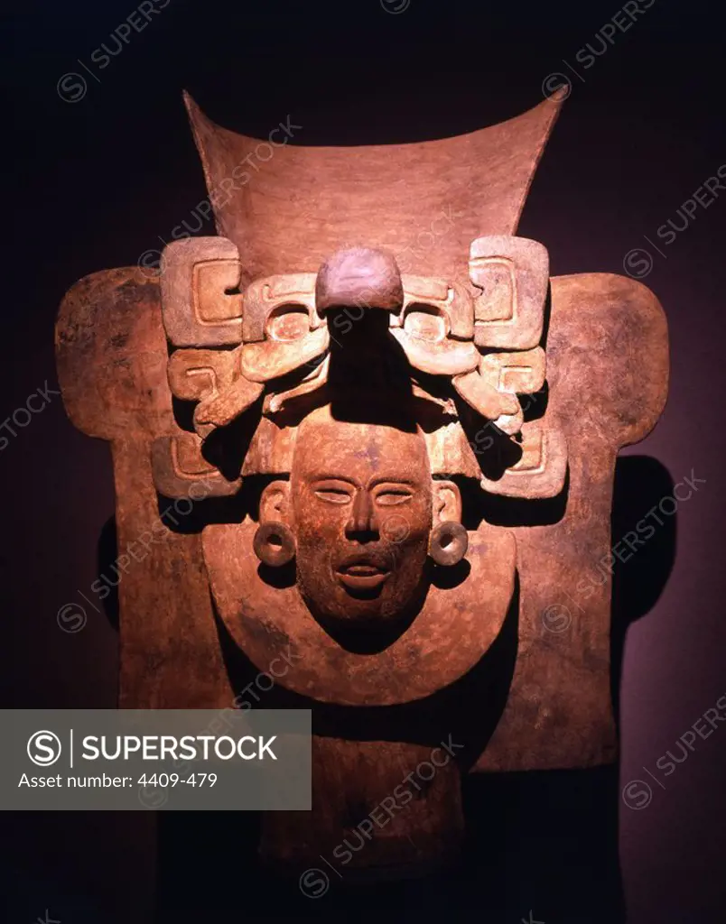 Mexico.Mexico D.F.Museo Nacional de Antropologia.Diosa trece serpiente,ceramica de los valles centrales,clasico temprano..Cultura Oaxaca.