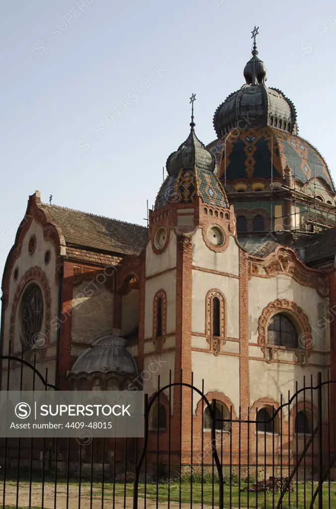 Republic of Serbia. Subotica. Jewish synagogue. 1901-1902. Exterior.