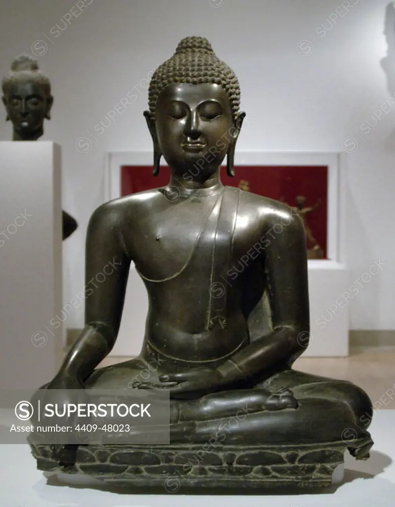 Buddha. Lanna Kingdom (Thailand). Bronze sculpture, 15th century. Dallas Museum of Art. State of Texas. United States.