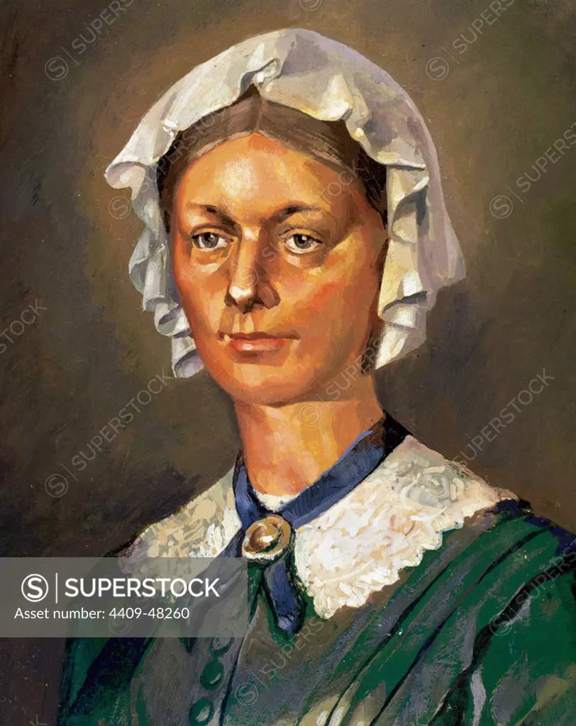 Florence Nightingale (1820-1910). English nurse, writer and statistician.