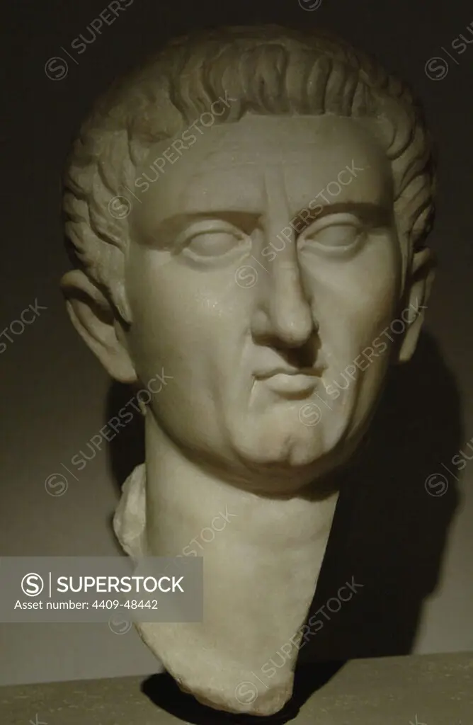 Nerva (30-98). Roman Emperor (96-98). Antonine dynasty. Bust. Palazzo Massimo. National Roman Museum. Rome. Italy.