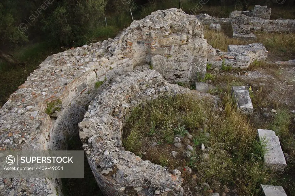 Greece. Sparta. Byzantine church of Christ the Saviour. 10th -11th centuries. Near Acropolis. Region of Laconia. South-eastern peloponnese.