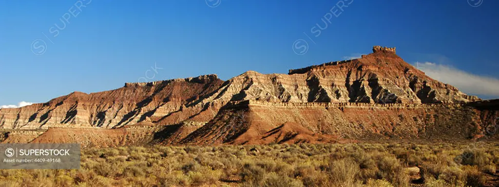 ESTADOS UNIDOS. Panorámica del paisaje de los alrededores del Gran Cañón (Grand Canyon). Estado de Arizona.