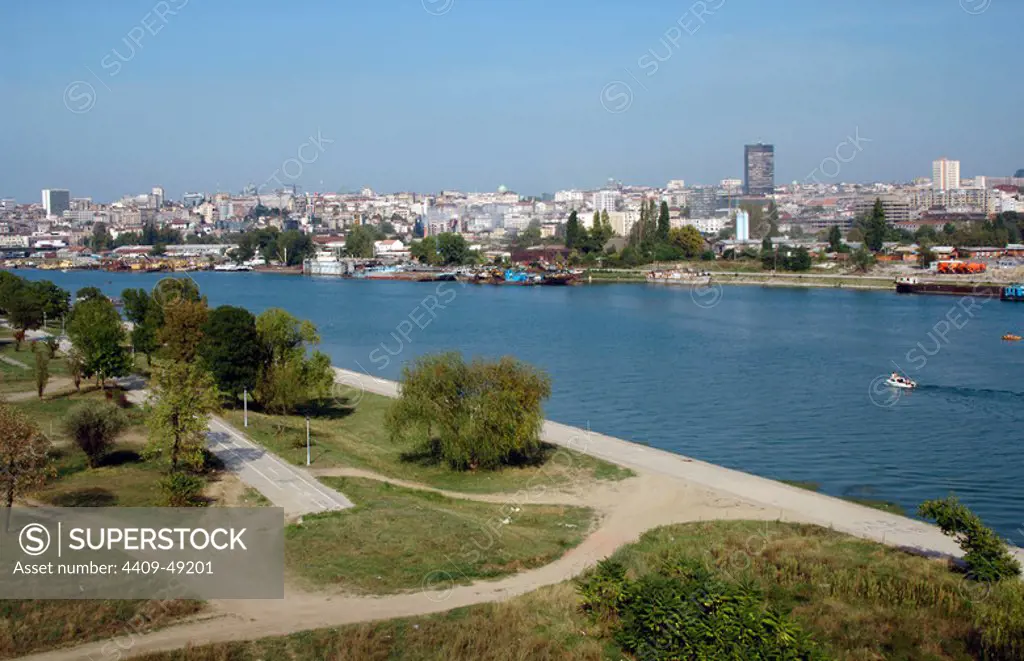 REPUBLIC OF SERBIA. BELGRADE. Town and Sava River.