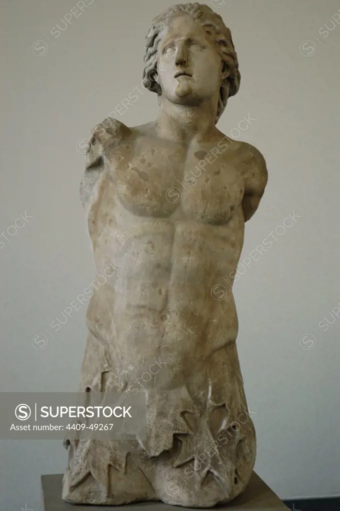Statue of Triton. 350-320 BC. Marmol. Pergamon Museum. Berlin. Germany.
