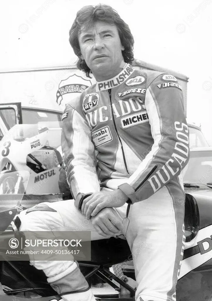 02/12/1993. Angel Nieto, the famous Spanish motorcycle racer.