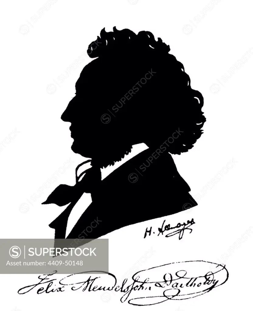 Félix Mendelssohn Bartholdy (Hamburgo, 1809-Leipzig, 1847), compositor alemán de música clásica.