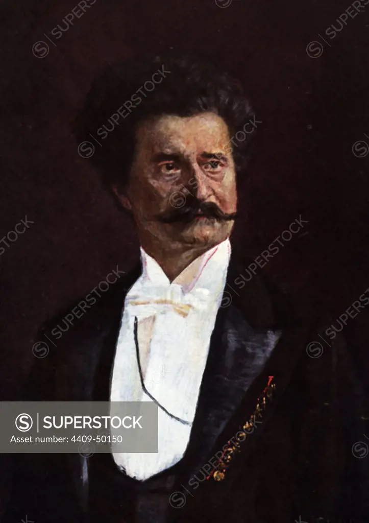Johann Strauss, hijo (Viena, 1825-1899). Director de orquesta y compositor austríaco, conocido com "el rey del vals", autor de El Danubio Azul.