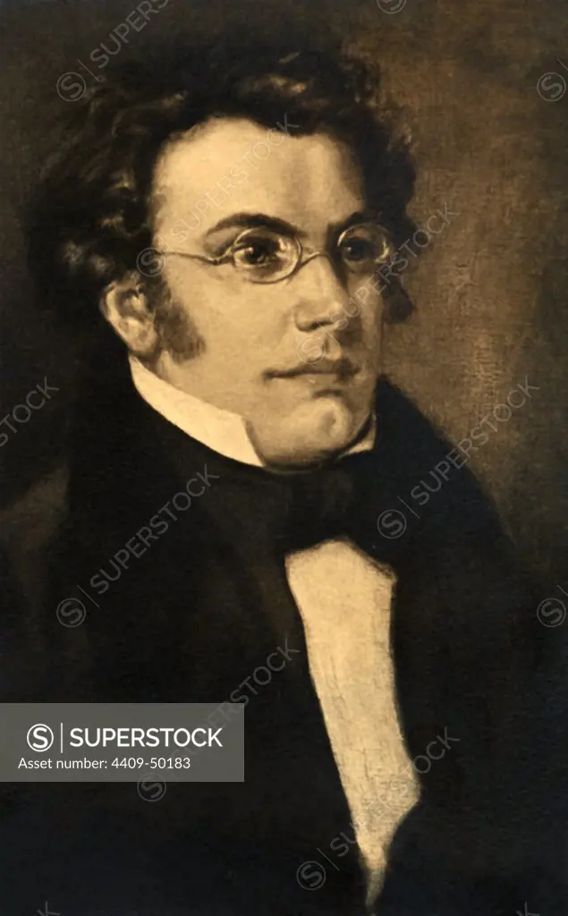 Franz Schubert (Viena, 1797-1828). Compositor austríaco de música clásica; discípulo de Antonio Salieri.