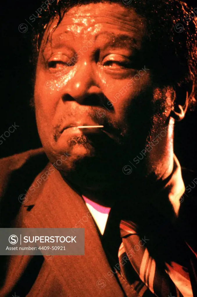 El gutiarrista de blues, B.B. King. Palau d'Esports, Barcelona. 1981.