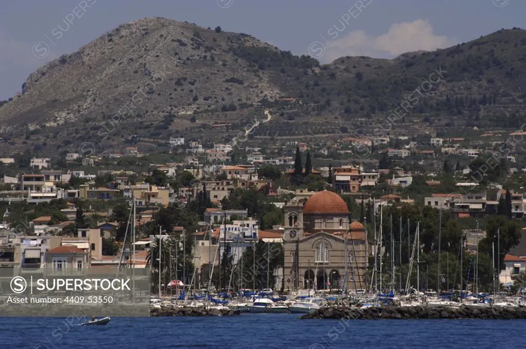 Greece. Aegina. Panorama. Aegina Island.