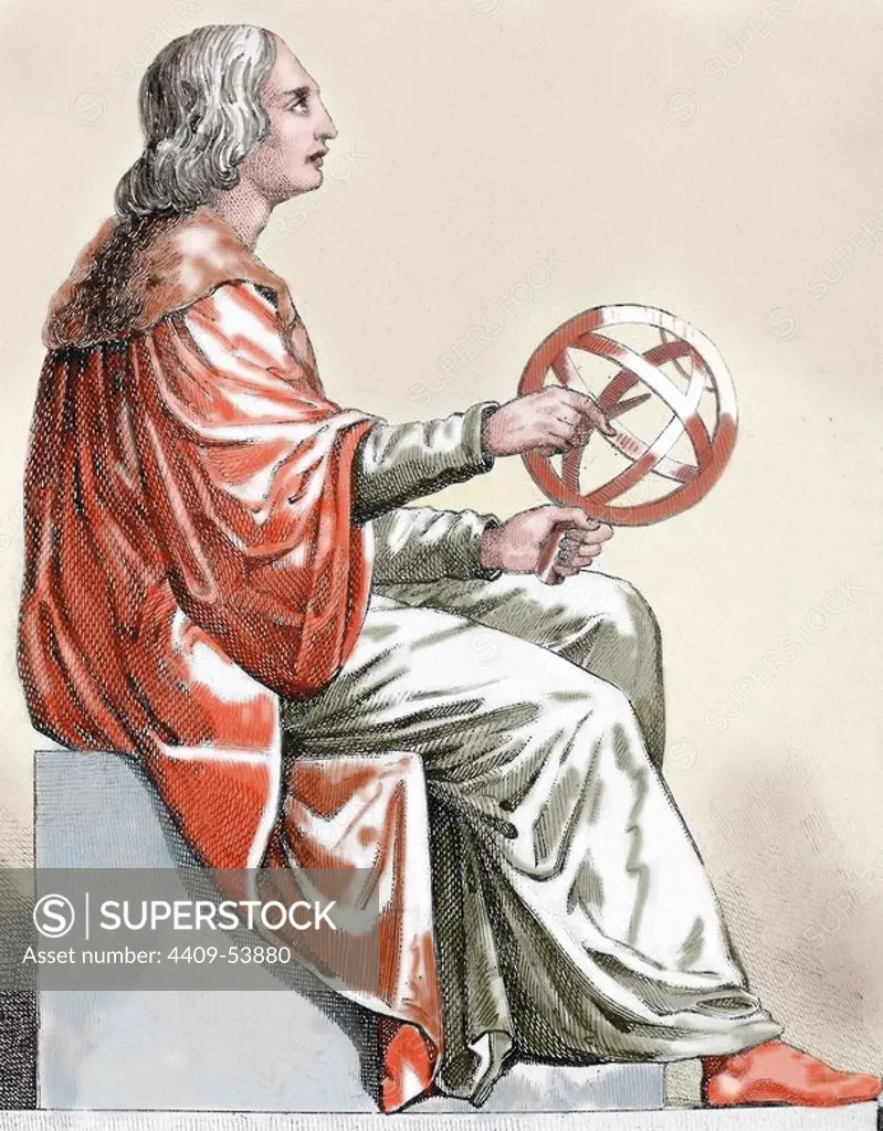Nicolaus Copernicus (1473-1543). Polish astronomer. Nineteenth-century engraving.