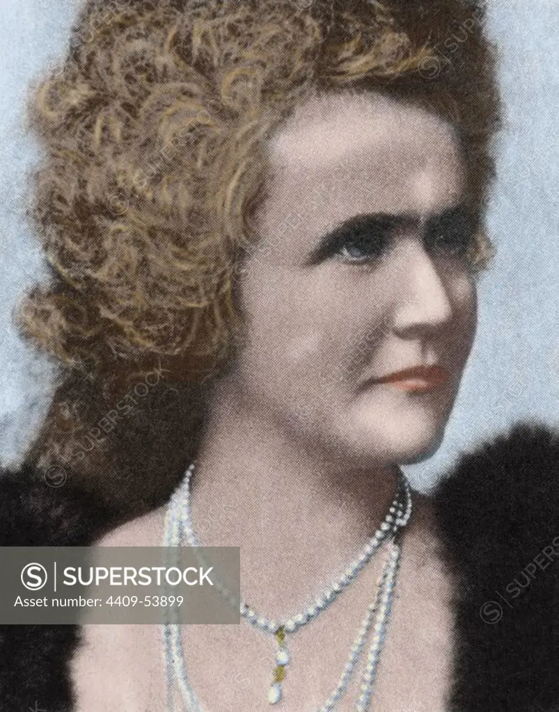 Elisabeth of Wied (1843-1916). Queen consort of Romania as the wife of King Carol I of Romania. Known by her literary name of Carmen Sylva.