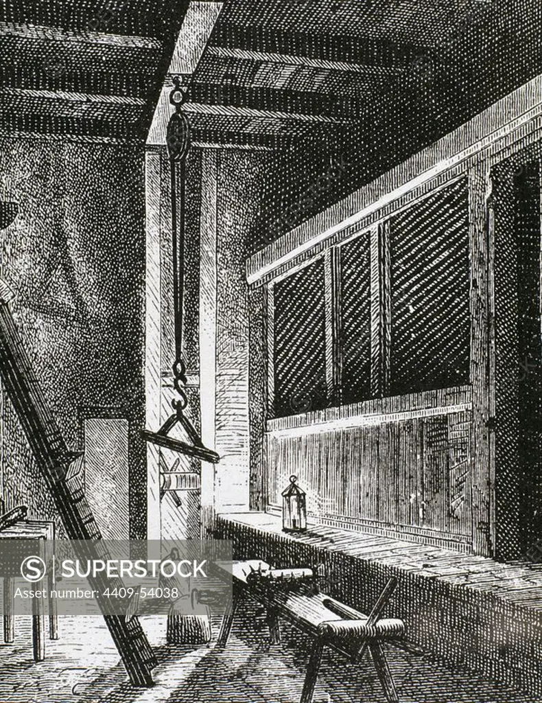 Inquisition. Torture Chamber. 16th century. Engraving in The Germania.