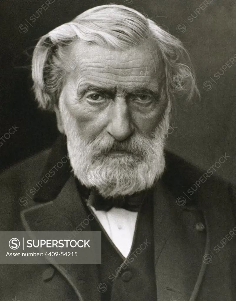 Ambroise Thomas (1811-1896). French composer. Portrait. Engraving.