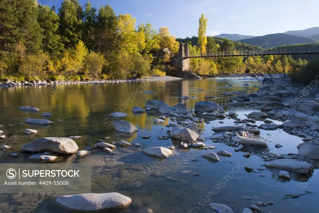 Ara River. Sobrarbe. Huesca. Spain.