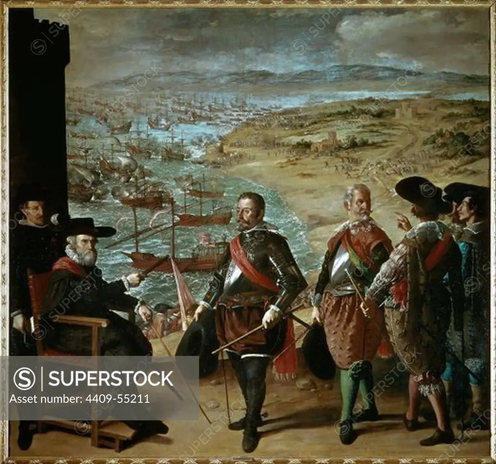 Francisco Zurbaran (1598-1664). Spanish painter. The Defense of Cadiz against the English. 1634. Prado Museum. Madrid. Spain.