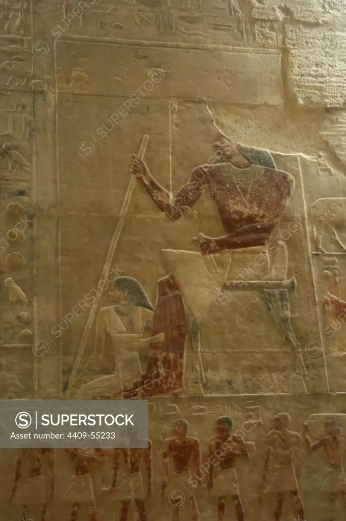 Egypt. Saqqara. Mastaba of Ti. 5th Dynasty. Relief.