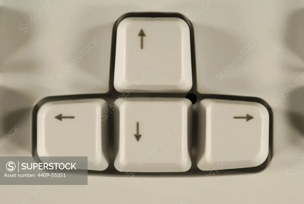 Arrows buttons keyboard.