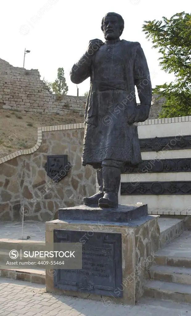 Ukraine. Autonomous Republic of Crimea. Feodosiya. Afanasy Nikitin (1433-1475). Russian merchant. Statue.