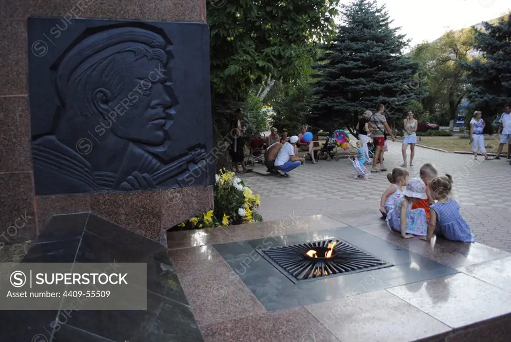 Ukraine. Autonomous Republic of Crimea. Feodosiya. Memorial to Victims of World War II.