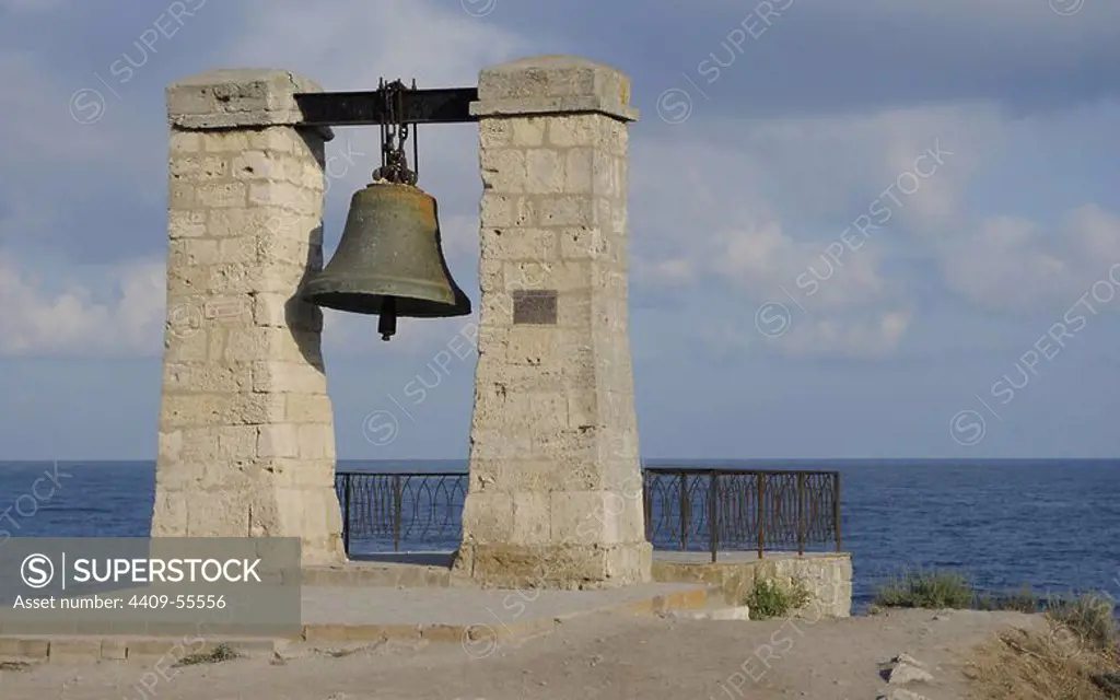 Ukraine. Chersonesus Taurica. 6th century BC. Greek colony occupied later by romans and byzantines. The Bell of Chersonesos. 1778. Sevastopol.