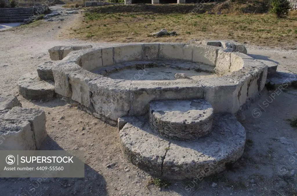 Ukraine. Chersonesus Taurica. 6th century BC. Greek colony occupied later by romans and byzantines. Ruins. Sevastopol.