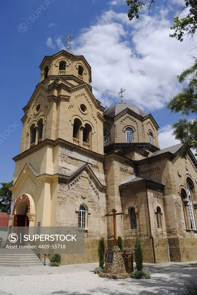 Ukraine. Autonomous Republic of Crimea. Yevpatoria. Church of Saint Elias built by Adam L. Genrikh. 20th century. Facade.