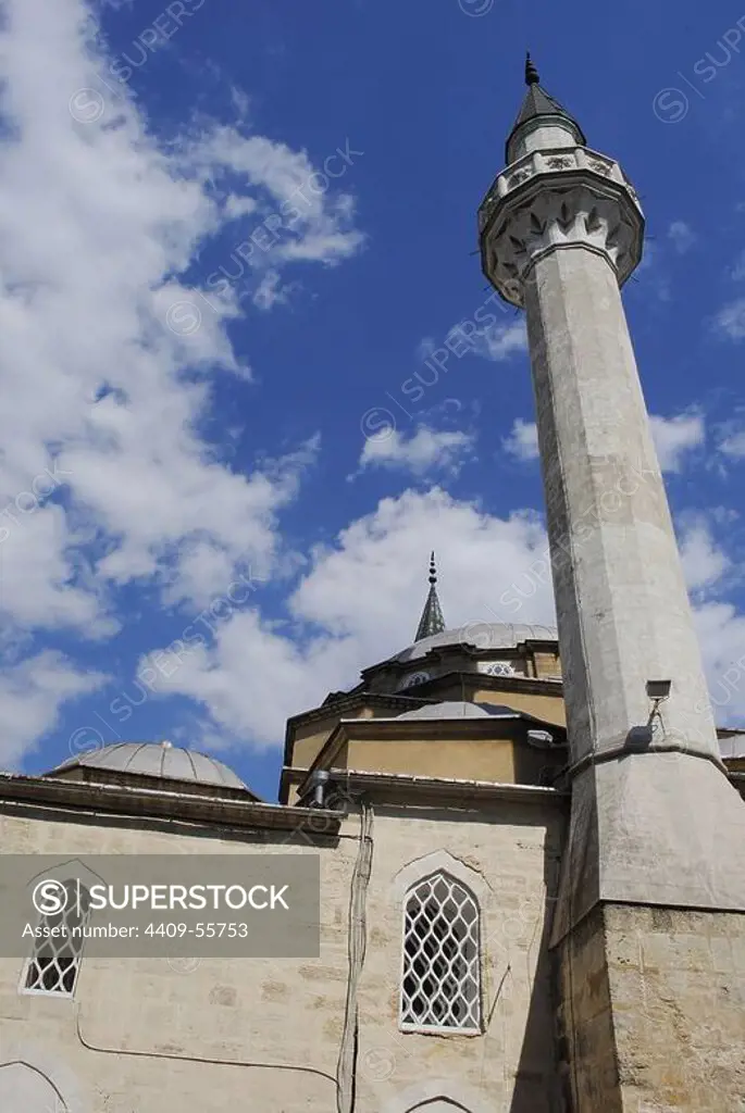 Ukraine. Autonomous Republic of Crimea. Yevpatoria. Juma-Jami Mosque. 1552-1564. Founded by Khan Devlet I Giray and designed by Mimar Sinan (1490-1588). Exterior. Detail.