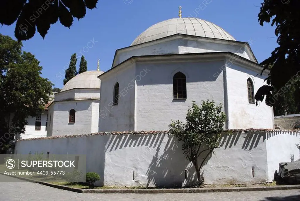 Ukraine. Autonomous Republic of Crimea. Bakhchisaray. Khan's Palace or Hansaray. 16th century. Mausoleum. Exterior.