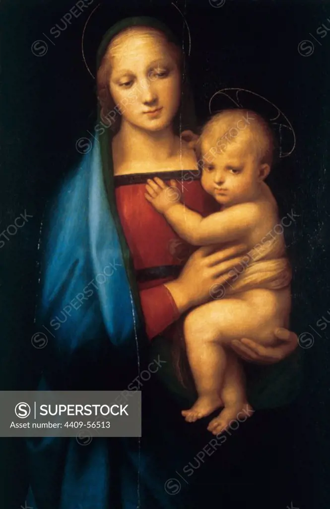 Raphael (1483-1520). Italian painter of the High Renaissance. Madonna del Granduca. 1504-1505. Palazzo Pitti. Florence. Italy.
