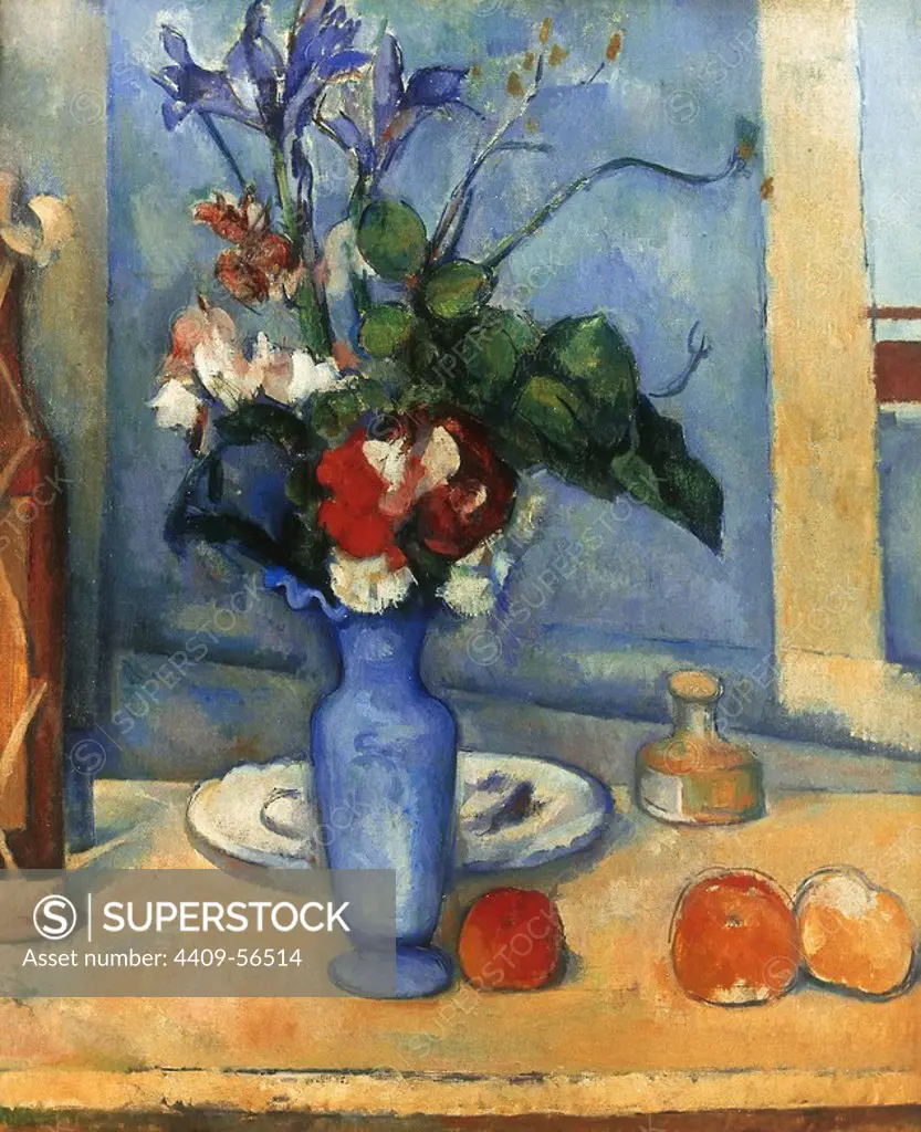 Paul Cezanne (1839-1906). French painter. Post-Impressionist. Blue Vase. Orsay Museum. Paris. France.