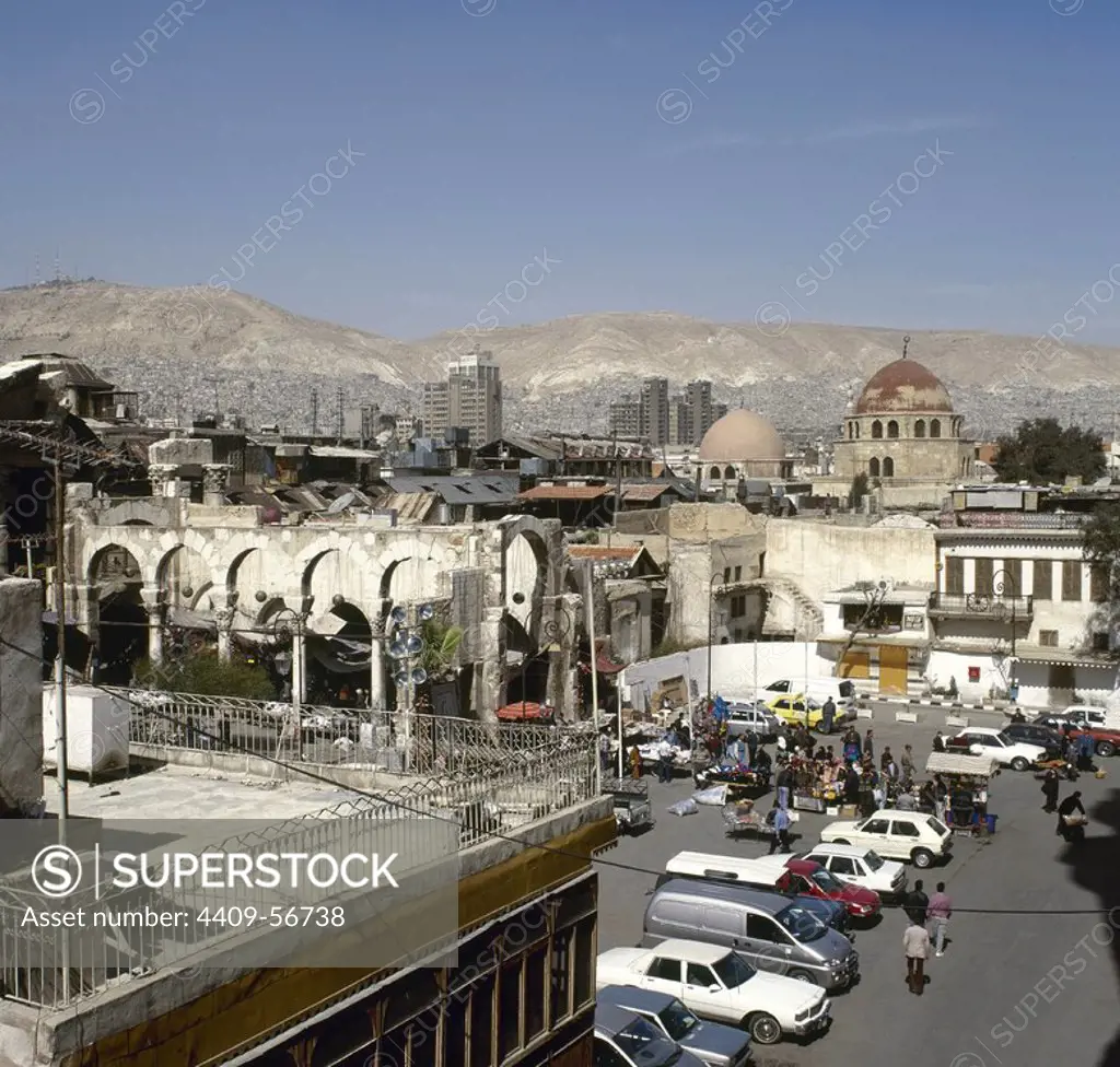 Syria. Damascus. Old city. View. Photo before Syrian Civil War.
