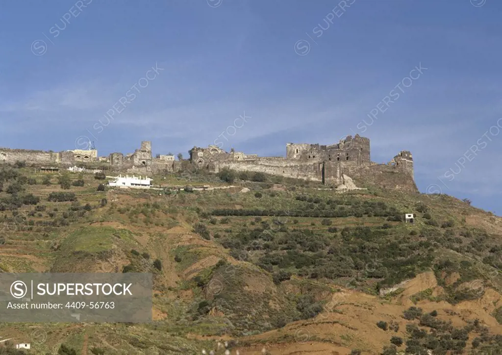 Syria. Castel of Qalaat Marqab. Built by the muslims in 1062. Later the crusader castle. Near Tartus.