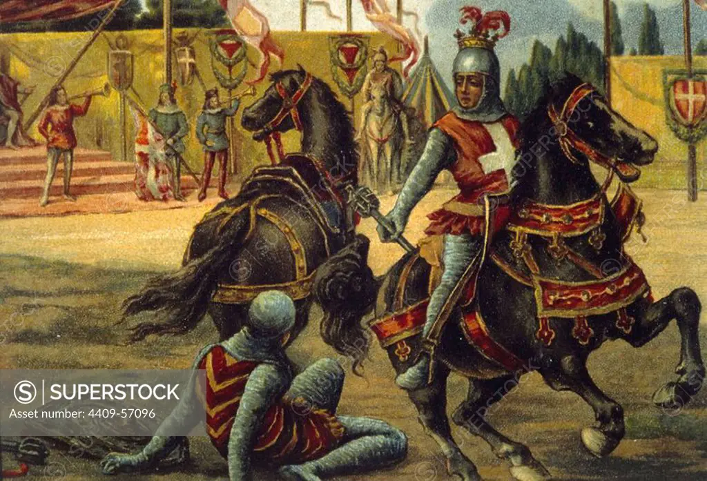 Amadeo VII de Saboya (1360-1391). Conde Rojo, llamado así por sus colores en las batallas.