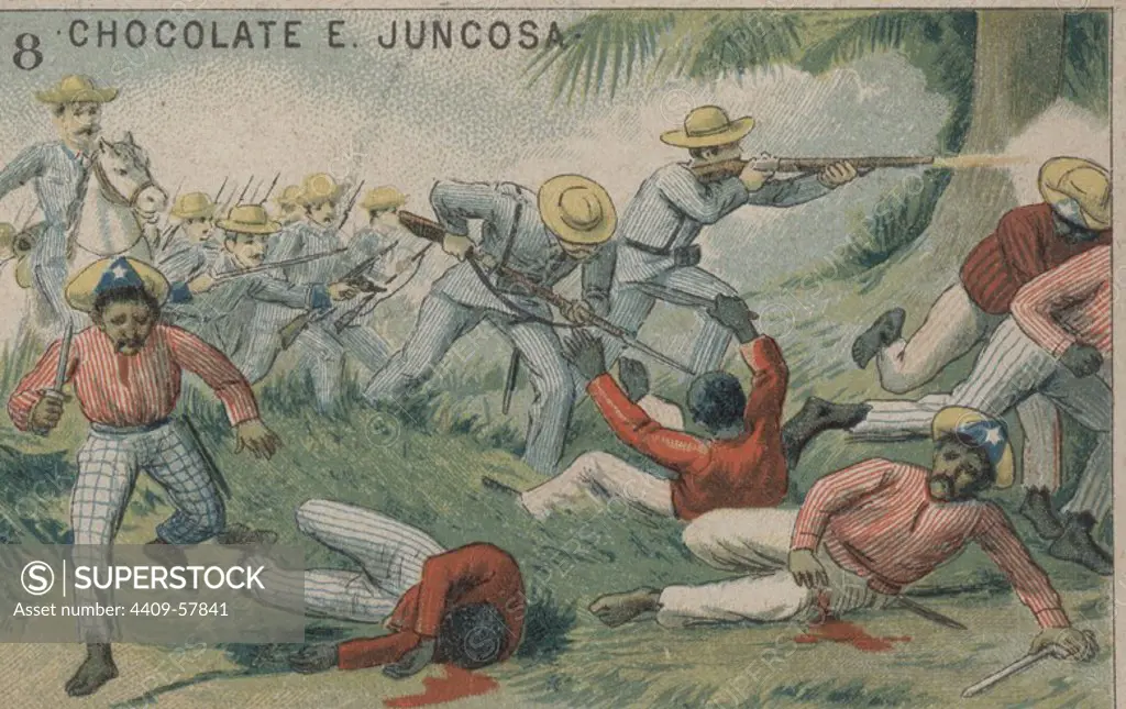 Guerra de Cuba (1896-1898). Derrota de los insurrectos cubanos en Las Villas.