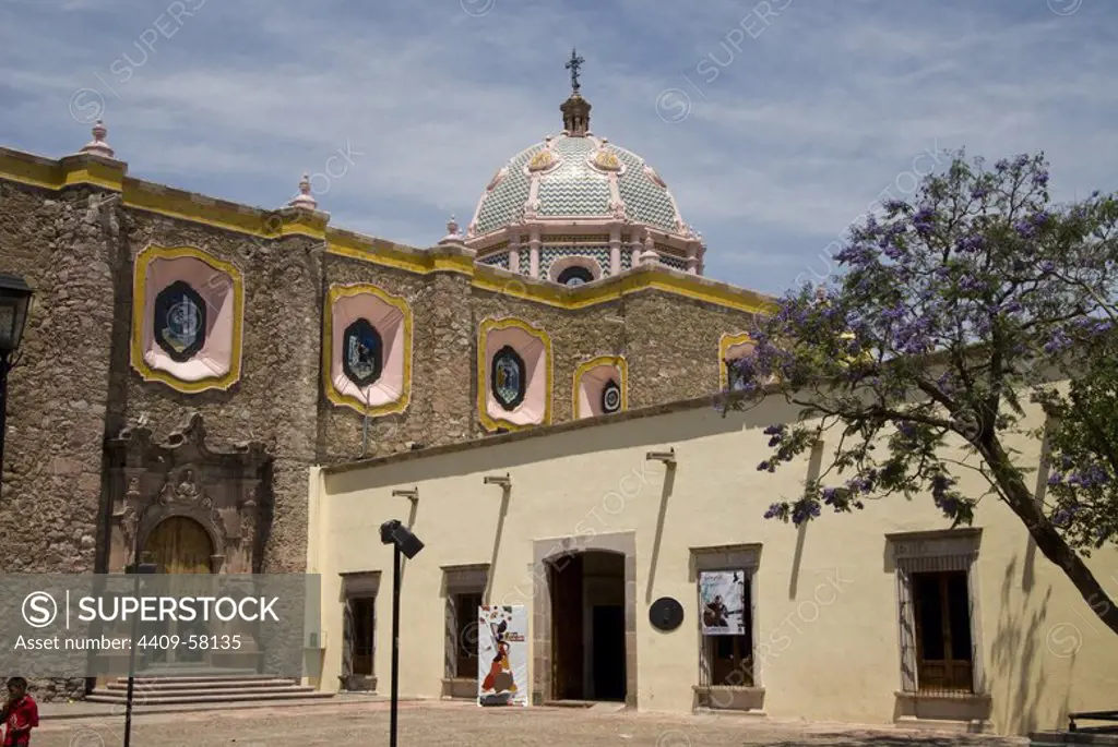 Mexico.Aguascalientes.Square and Church of the Lord of Encino..