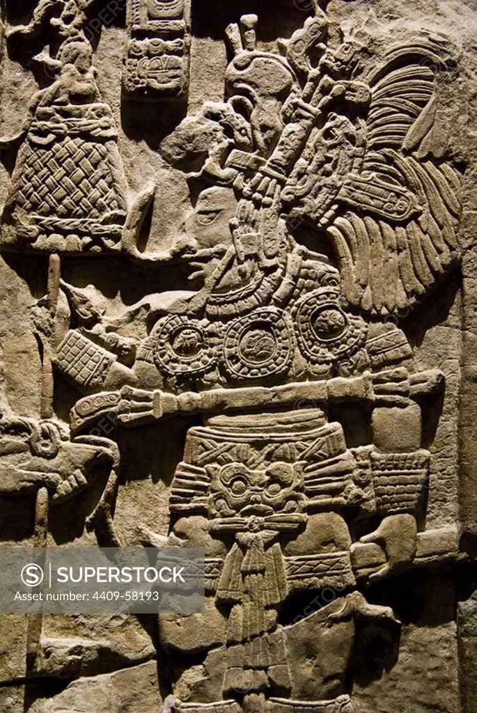 Mexico city.National Museum of Anthropology.Maya stela nº51 from Calakmul.