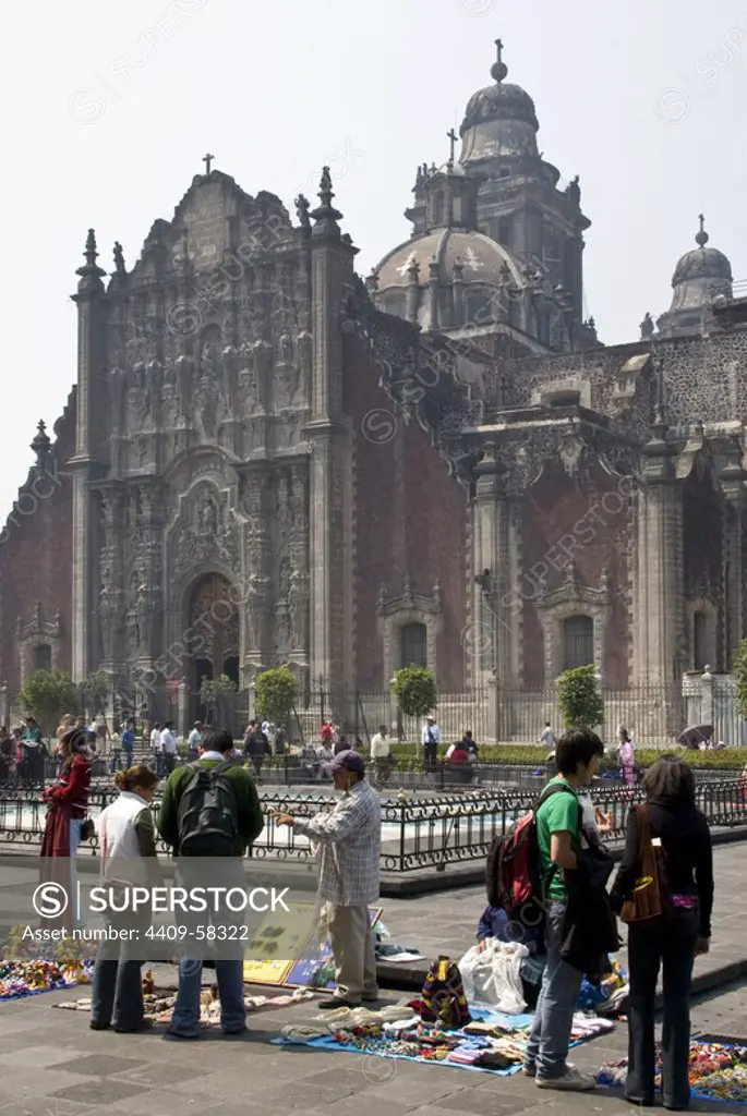 The Mexico City Metropolitan Cathedral(1573-1813).Mexico City..