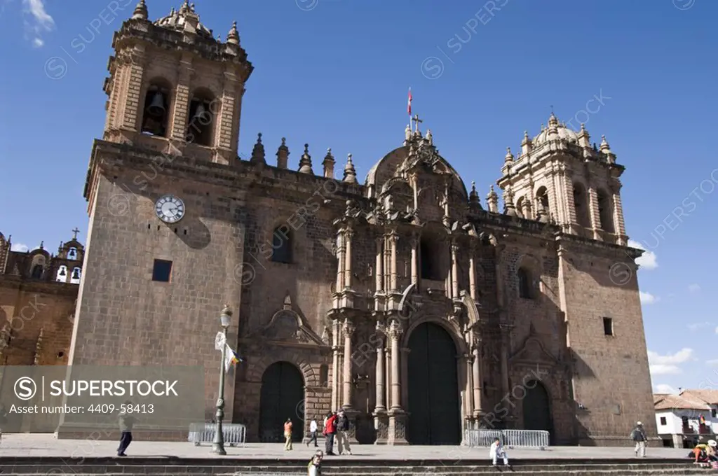 Peru. Cusco city. The Cathedral..