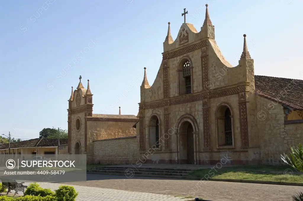 Bolivia. Santa Cruz department. Colonial Church of San José de Chiquitos (Chiquitania). Old Jesuit Mission(1698). UNESCO World Heritage Site..