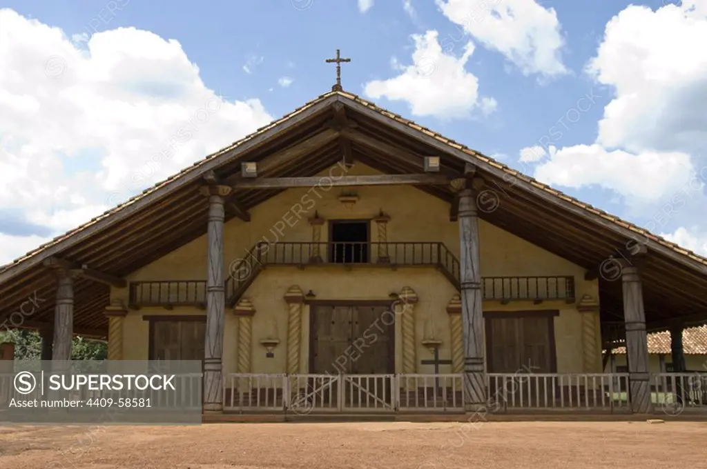 Bolivia. Santa Cruz. Colonial Church of Santa Ana (Chiquitania). Old Jesuit Mission(1755). UNESCO World Heritage Site..