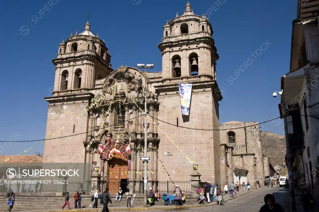 Peru. Cusco city. Church of San Pedro..