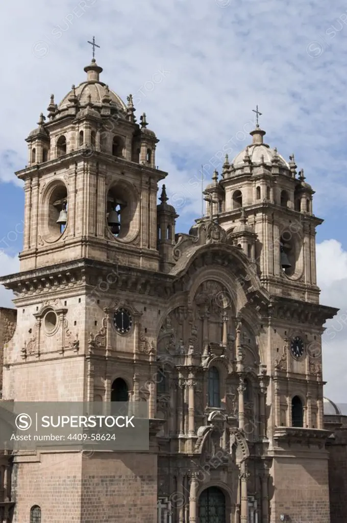 Peru. Cusco city. Church of La Compañia de Jesus (17th century)..